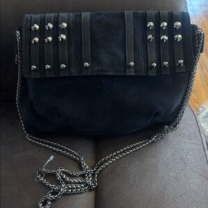 Rare Be & D Black Studded Chain Strap Bag In New Conditions